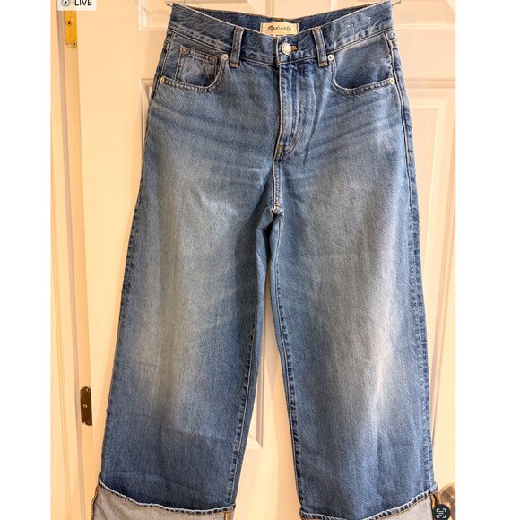 NWOT Madewell Superwide Leg Jeans Fannin Wash Size 26P - Picture 7 of 11